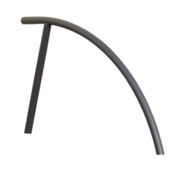 Anlehnbügel -Juist- Ø 48 mm aus Stahl, Höhe 850 mm