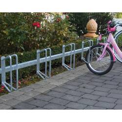 Fahrradständer/Reihenparker -Nordstrand- Einstellwinkel 90°,  6 Einstellplätze, einseitig